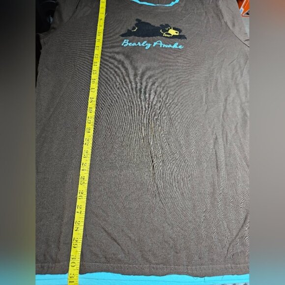 Lazy One Brown Bear Graphic Nightgown Brand New - Picture 5 of 6